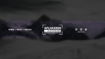 Youtube Banner Minimalist SpeedArt 2020- ALPHAKEEN