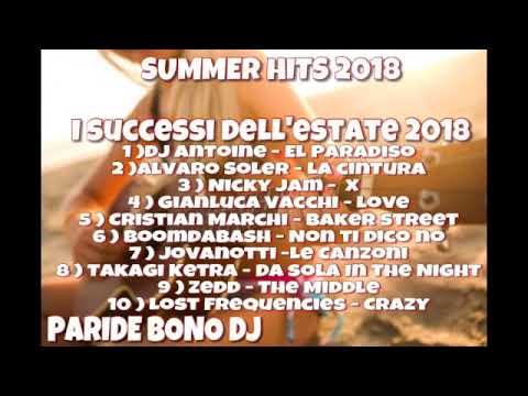 I Tormentoni Dell Estate 2018 Le Canzoni Del Momento 2018 Summer Hits 2018 Paride Bono Dj Youtube