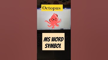 🐙 Octopus Symbol in Ms Word|| #trending #youtubeshorts #shortsfeed #shorts #short #shortvideo #fyp