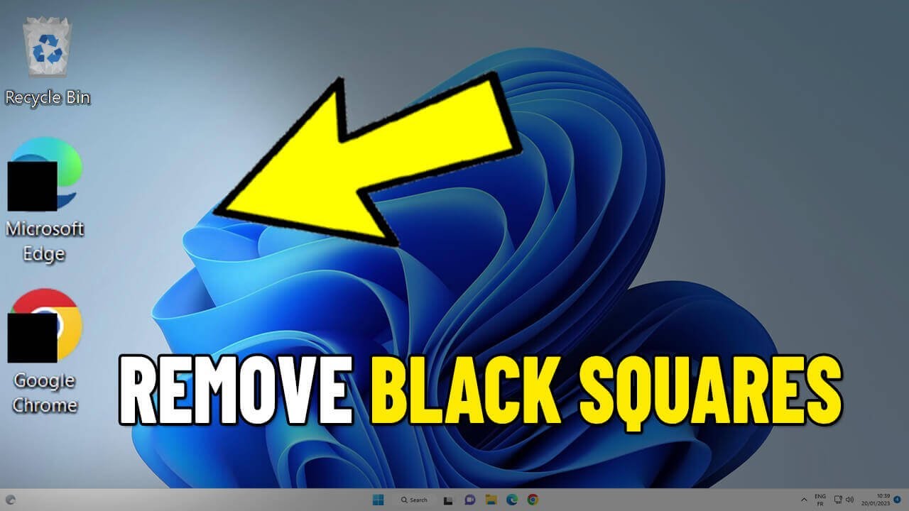 Remove Black Boxes on Desktop Icons in Windows 11 / 10 | How To Fix ...