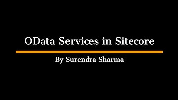 OData Services in Sitecore