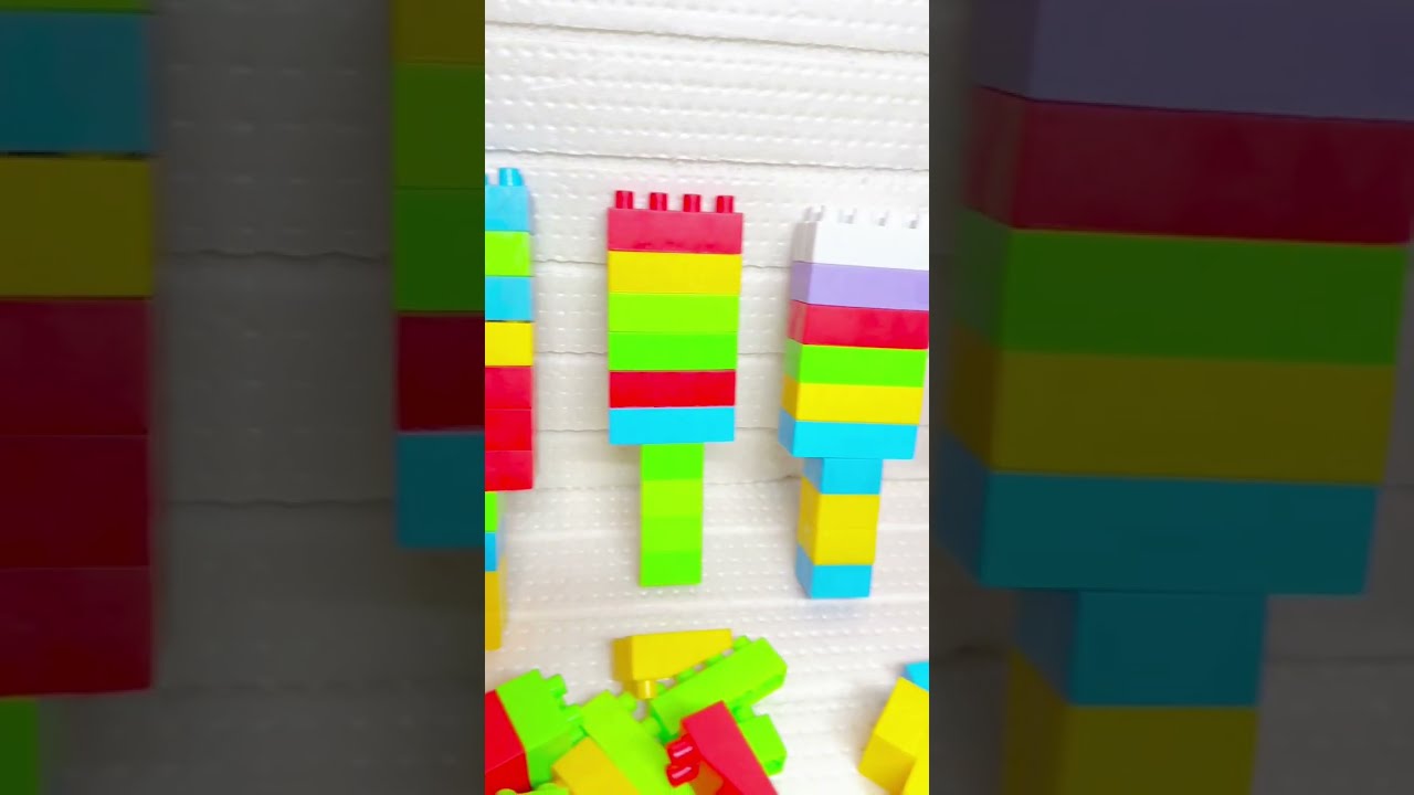 In the video ,I built many Lego ice creams🍦They are colorful,fun,and verybsatisfying to watch