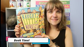 Book Time - Reading Naughty Little Monkeys By Jim Aylesworth