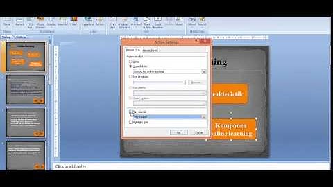 cara membuat tombol navigasi pada microsoft powerpoint