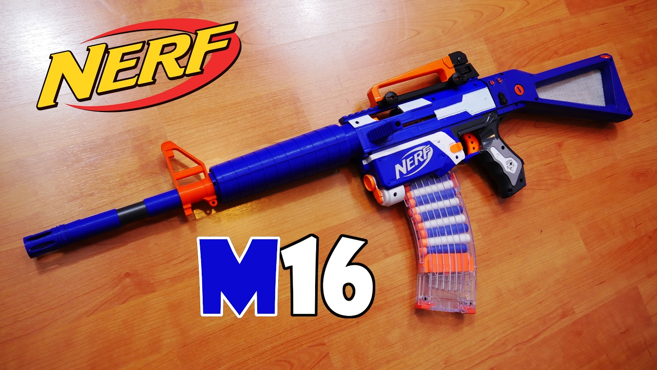 REVIEW Nerf M16 Blaster Cosmetic Kit by TERIN - YouTube.