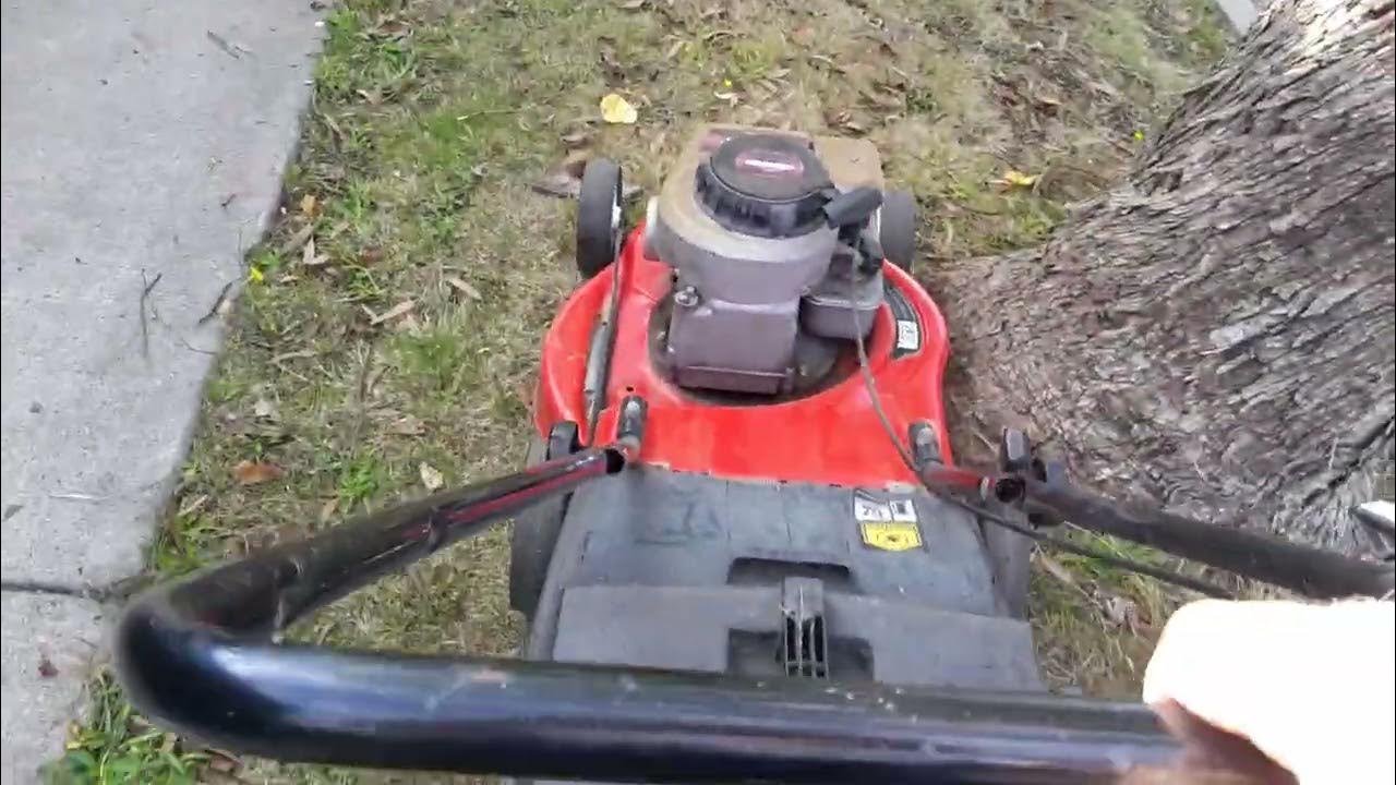 red victa 2 blade 4 stroke mower start Briggs and Stratton (stalls then