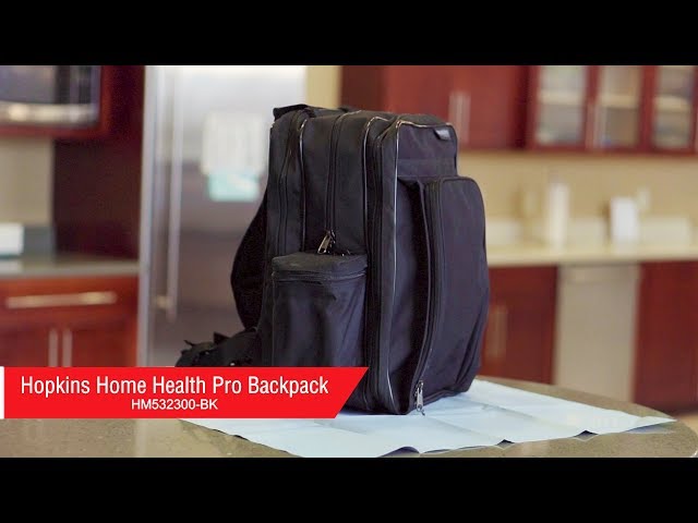 Hopkins Medical Products Padded Home Health Care Bag, Black