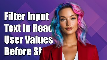 How to Filter TextInput Values Before Displaying User Input in React