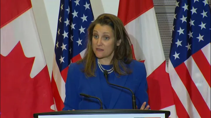 Finance Minister Chrystia Freeland and U.S. counte...
