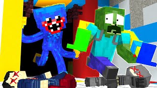 Monster School : Poppy Playtime Superhero Challenge - Minecraft Animation