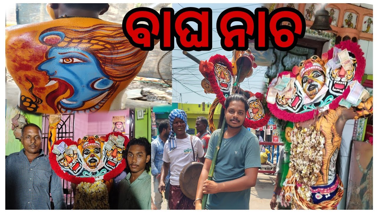 ବାଘ ବେଶ କେମିତି ପଡନ୍ତି / Bagha Beso || Tiger Dance || BERHAMPUR thakurain jatra GANJAM 2025 #festival