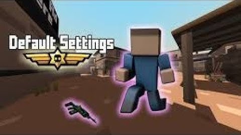 Using default settings in krunker