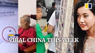 Viral China this week: Boy can’t take eyes away from phone, ends up holding on to stranger and more