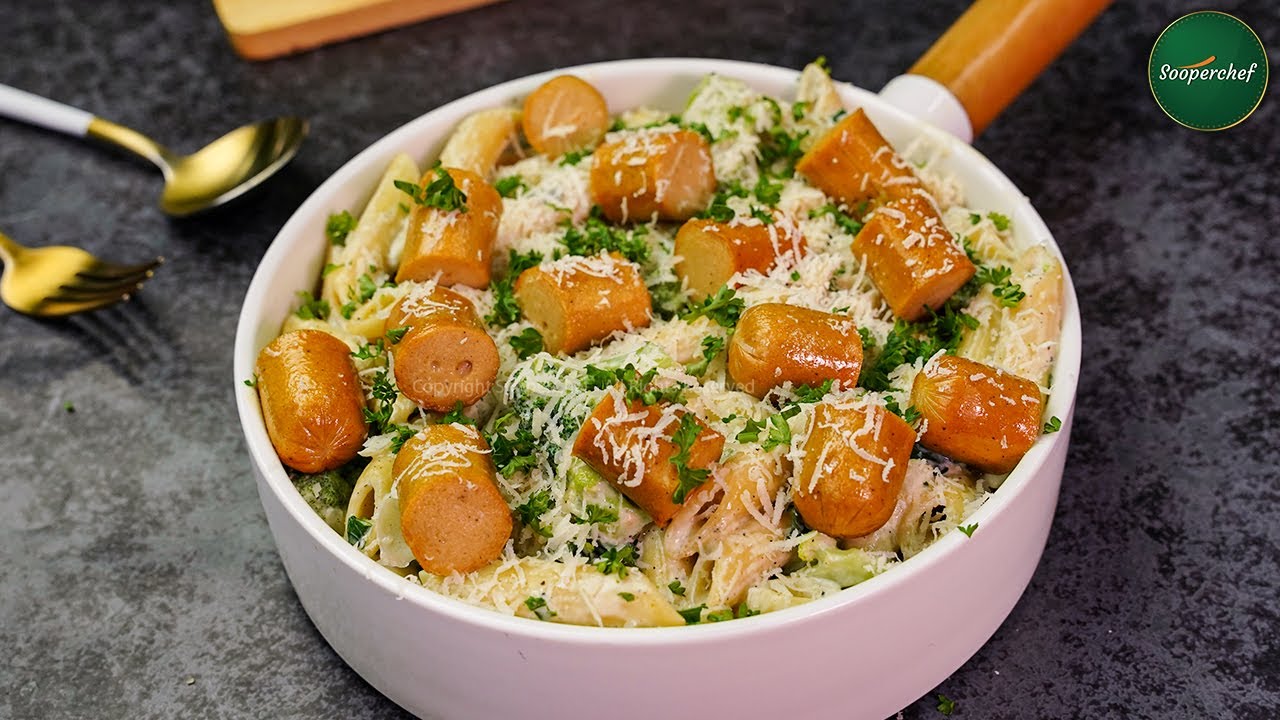 Broccoli Sausage Pasta Recipe by SooperChef