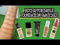 BEST AFFORDABLE FOUNDATIONS - MY SHADES 💕 Swatches of my Affordable Foundations from Drugstore 💕