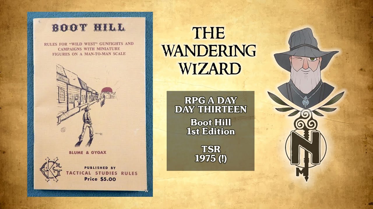 Wandering Wizard: #RPGaDay 13 Boot Hill - YouTube