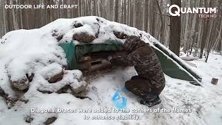 Man Builds Secret Underground CABIN in the Forest Start to Finish by outdoorlifeandcraft 720P