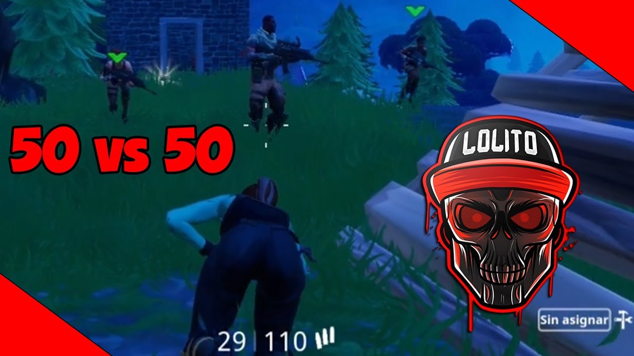 💀 ¡AYUDAAAAAAAA, 50 vs 50! 💀 ~ FORTNITE