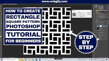 how to create square pattern and rectangle pattern photoshop step-by-step tutorial #webgify get job