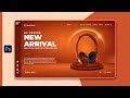 Website ui design in photoshop  ui design tutorial