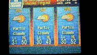 Weather Channel during Storm Week-April 2002