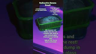 Banana bread, baked in a vintage uranium glass loaf pan! Recipe in description