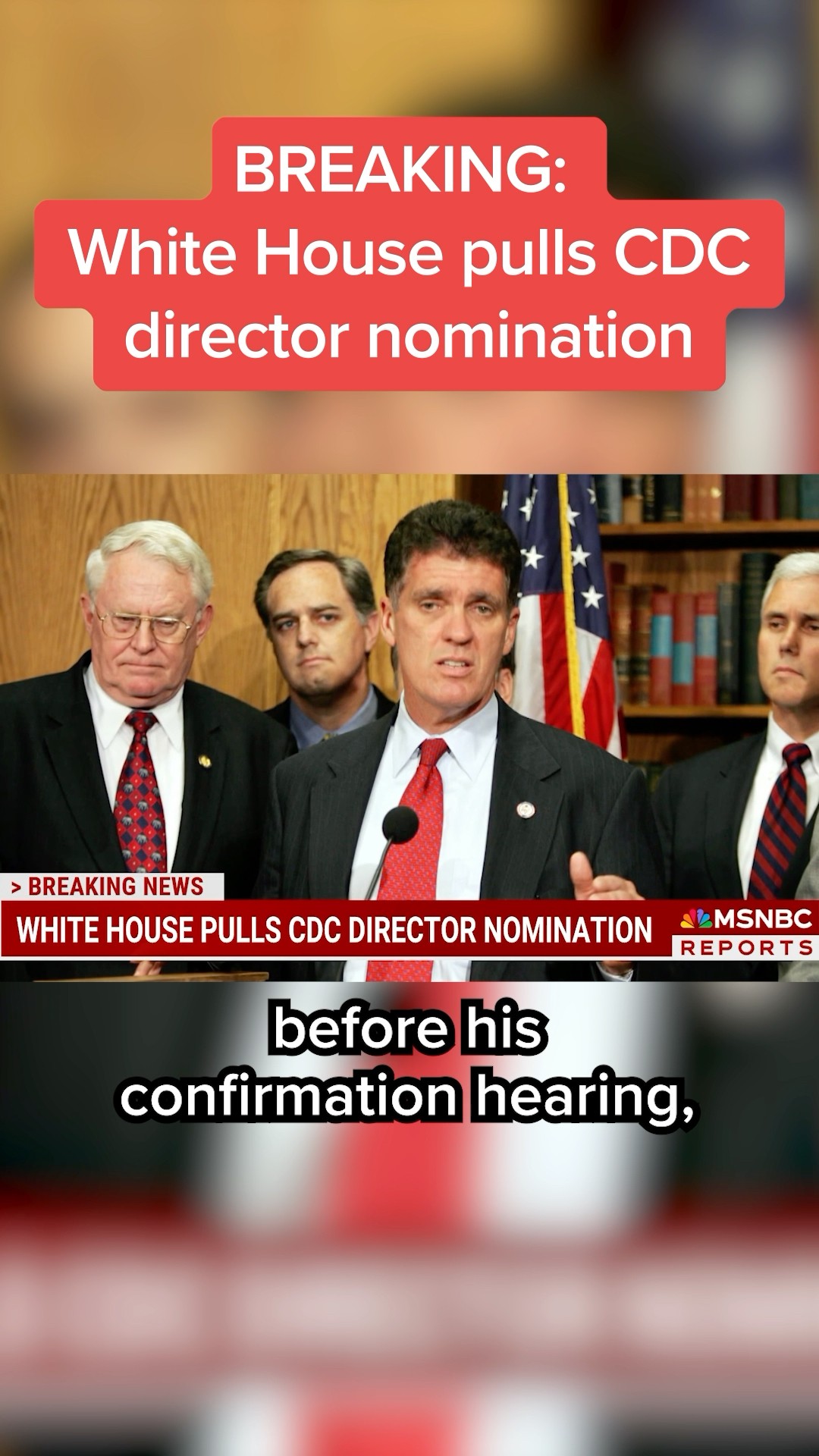 White House pulls CDC director nomination