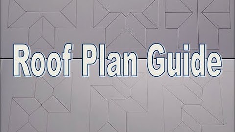 Roof Plan Tutorial   Technical Drawing
