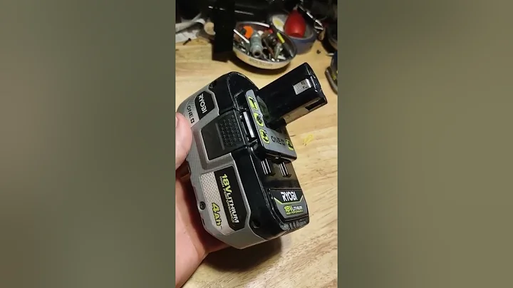 Battery check lights flashing on Ryobi One battery, won't charge