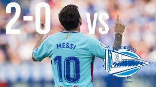 Messi vs alaves (2-0) all goals | 26/08 ...