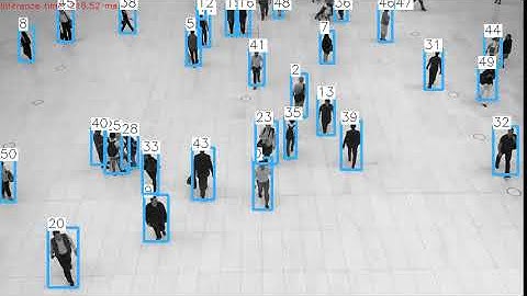 Second tests object detection + tracking + ID persistance - People Counter Application