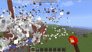 giant TNT city explosion in minecraft screenshot 5