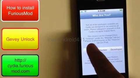 How to install FuriousMod to Unlock Your iPhone 4 4s Tutorial