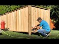 How To Build A Cedar Fence (with a NO sag gate)