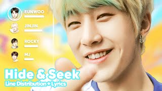 Astro - Hide & Seek Line Distribution Lyrics Karaoke Patreon Requested