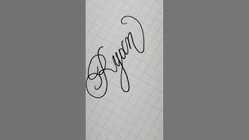 ☆Ryan☆ #calligraphy #handwriting #lettering #writing #signature #art