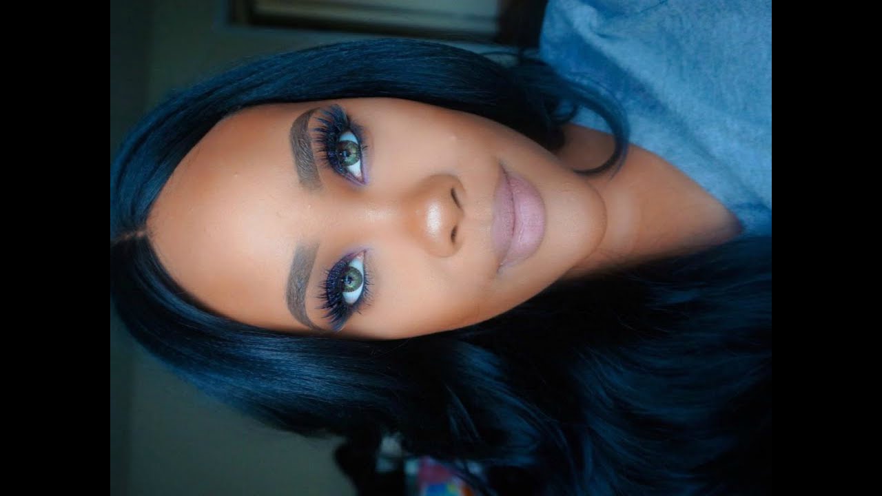 Sparkly Purple Prom Makeup Tutorial! - YouTube