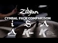 Zildjian Cymbal Pack Comparison