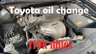 The typical oil change video (Camry edition)
