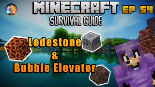 Lodestone & Bubble Elevator | Minecraft Survival Guide Sinhala 1.19 EP 54