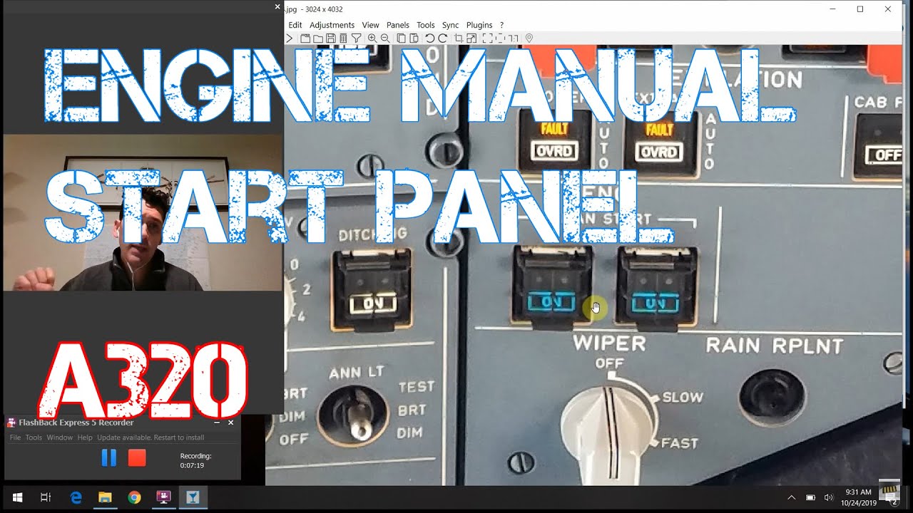 Airbus A320 Cockpit Tour: #32 - Engine Manual Start Panel: What do all