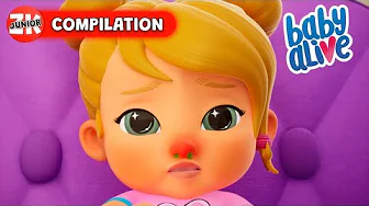 Lulu Caught A Cold! 😷 Baby Alive | Episode Compilation | ZeeKay Junior