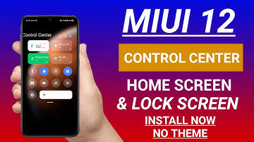 INSTALL MIUI 12 CONTROL CENTER ON HOME SCREEN & LOCK SCREEN | ANY XIAOMI DEVICE