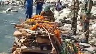 Uttarkashi ke Ravindra dangwal ji ko shardhanjali dete huye Uttarkashi kedar ghat me