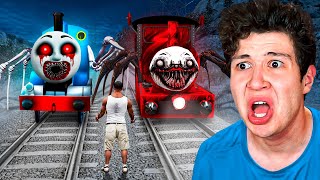 Me ENFRENTO a THOMAS.EXE y CHOO CHOO CHARLES en GTA 5... 🚂🌚 (Película)