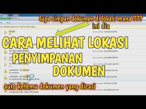 Video: Cara Mencari Dokumen Di Komputer Anda