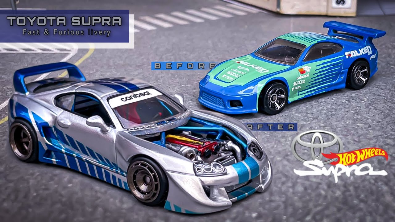 Custom Hotwheels Toyota Supra mk4. #custom#diecast #hotwheels