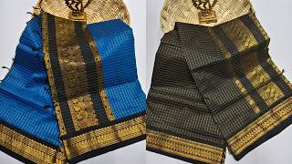 🦚 Premium Quality Kalyani cotton checked saree/Lata Gadwal Paithani🦚 screenshot 5