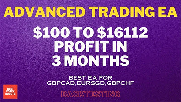 Advanced Trading EA Forex MT4 Robot $100 To $16112 Profit In 3 Months | Best forex robots