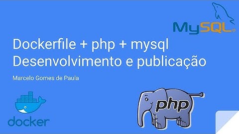 Curso de Docker - 07  Desenvolvendo e publicando uma aplicação php com docker usando o dockerfile